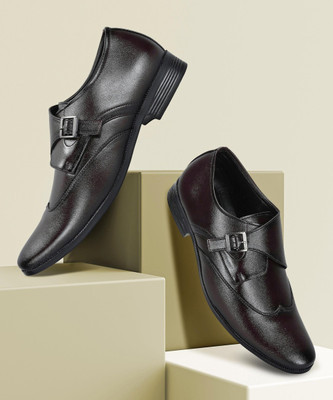 Paragon Formal Shoes Comfortable Durable Ideal Everyday Outdoor use Slip On For Men(Black , 7)