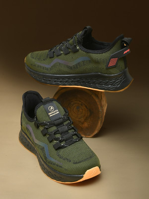 Impakto by Ajanta Running Shoes For Men(Olive , 8)