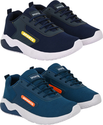 Birde Men Combo Pack of 2 Sports Shoes Running and Walking Running Shoes For Men(Navy , 9)