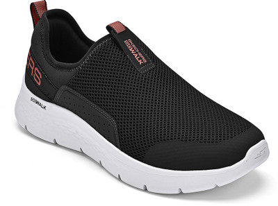 Skechers GO WALK FLEX Walking Shoes For Men(Black , 7)