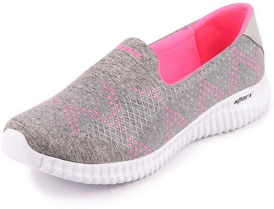 Sparx Women SL-123 Grey Pink Walking Shoes For Women(Grey)