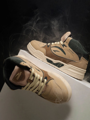 asian Asian Tango-11 High Top Sneakers for Men | Stylish & Sporty Casual Shoes Sneakers For Men(Beige, Olive , 8)