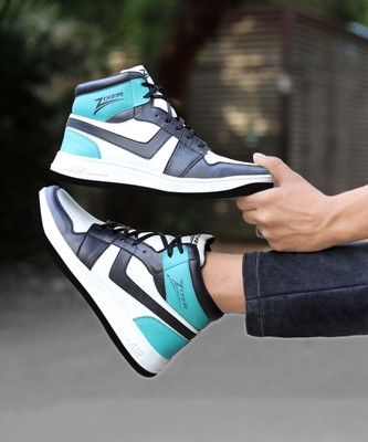 Zixer High Ankle Casual Shoes For Men Chunky Fashion Sneakers For Boys| Dancing Shoes Sneakers For Men(Natural , 7)