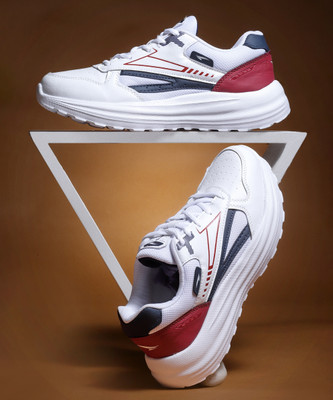 asian Sports, Stylish, Casual,Light weight,Running Shoes For Men TERMINATOR-08 Running Shoes For Men(White, Navy , 7)