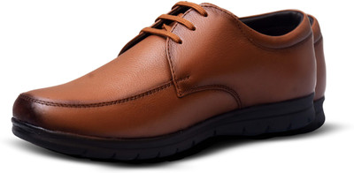 CERFTAN cerftan men's formal TAN brown lace-up dress shoes with comfortable sole Lace Up For Men(Brown , 6)