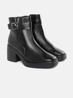 Roadster Boots For Women(Black , 4)