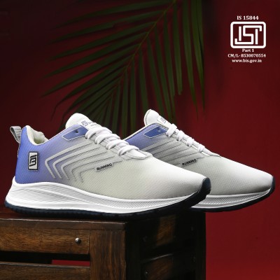 BIRDE Stylish Extra Lightweight Soft Comfortable Walking Running Shoes For Men(Purple, White)
