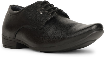 Bata men's black derby shoes | classic formal footwear | durable & comfortable Lace Up For Men(Black , 10)