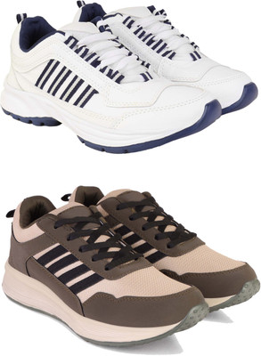 DRACKFOOT Casuals For Men(White, Brown , 8)
