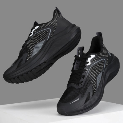 Cult GlaciusX Running Shoes Enhanced Cushioning Enhanced Grip Lightweight High Running Shoes For Men(Black , 7)