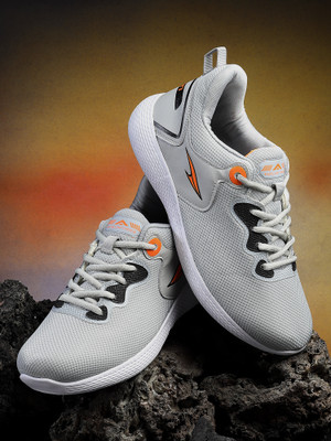 asian Sports,Walking,Training,Gym,Stylish Toofan-08 Running Shoes For Men(Grey, Orange , 6)