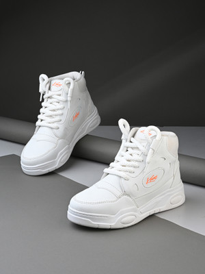 Knoos High Top Shoes For Women Sneakers For Women(White , 7)