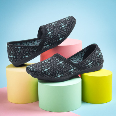 asian Flair-02 SPL Women’s Ethnic Belly | Comfortable Sole Slip-On for Daily Wear Bellies For Women(Black , 5)