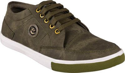 Seeka Canvas Shoes For Men(Green , 7)