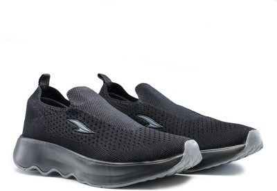 asian Casual Sneaker Shoes for Men | Soft Cushioned Insole || WIND-PRO-08 Walking Shoes For Men(Black , 9)