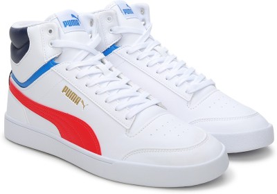 PUMA Shuffle Mid Sneakers For Women(White , 3)