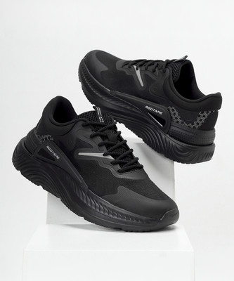 RED TAPE Sport Shoes for Men |Cultured Round-Toe Shape, Cushioning Technology Walking Shoes For Men(Black , 10)