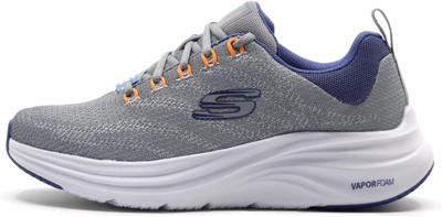 Skechers 232626-GYBL Running Shoes For Men(Grey, Blue , 8)