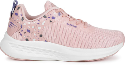 CAMPUS EXOTIC Women's Sports Shoes | Cushioned Memory Foam Insole | Mesh Upper |Lace-Up Training & Gym Shoes For Women(Pink , 5)