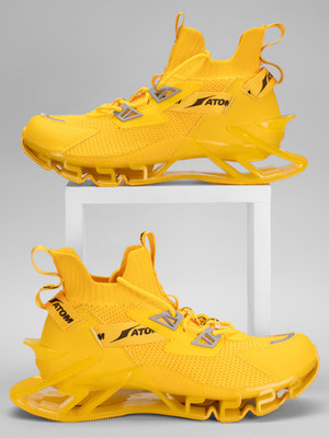 ATOM Spring Edge Alpha 2 Sneakers For Men(Yellow , 9)