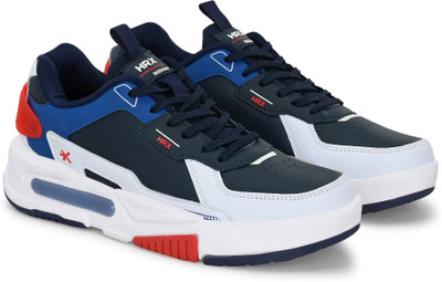 HRX by Hrithik Roshan Mens Club Culture Shoes White/blue Sneakers For Men(White , 9)