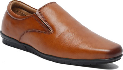 pelle albero Slip On For Men(Tan , 6)