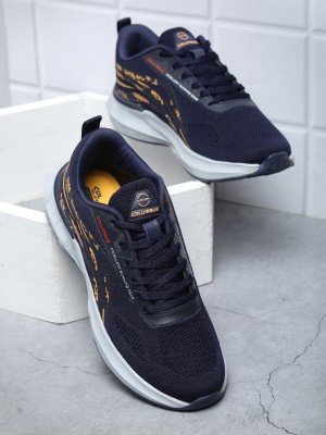 COLUMBUS Columbus SPEED Sports Shoes for Men's - Running,Walking,Gym,Comfort-Navy/Mustard Outdoors For Men(Navy)