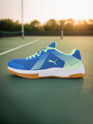 PUMA Badminton Smash Sprint Badminton Shoes For Men(Blue , 10)