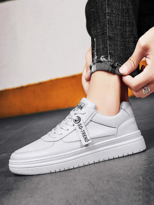 Creer Sneakers For Men(White, Black, Grey , 8)