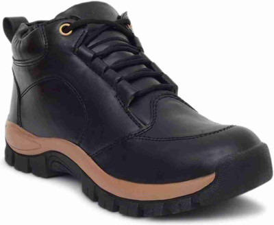 Nisho shoes Boots For Men(Black , 9)