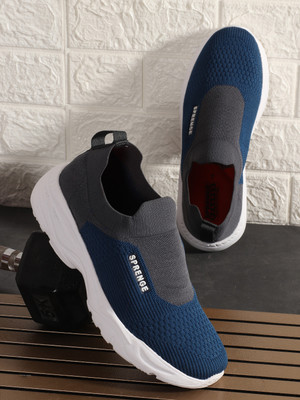SPRENGE Walking Shoes For Men(Blue, Grey , 10)