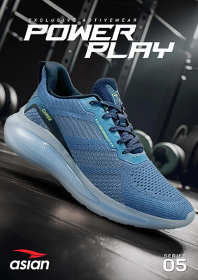 asian Gym,Sports,Walking,Stylish with Extra Comfort Running Shoes POWERPLAY-05 Running Shoes For Men(Blue, Navy , 8)