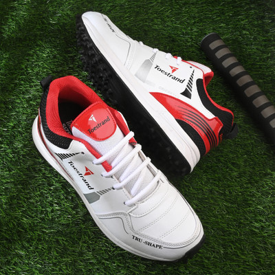 TOESTRAND Pro Cricket High-performance Speedbase lightweight Shoe Cricket Shoes For Men(Red , 9)