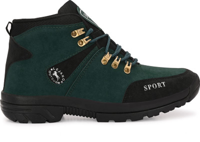 Zsyto Boots For Men(Green, Black, White , 6)