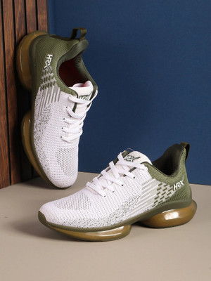 HRX by Hrithik Roshan Walking Shoes For Men(Olive, White , 7)