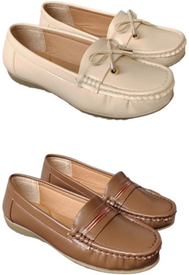 K-NINE Trendy Ethnic Loafer Jutti for Women | Casual Wear-Black_Grey Casuals For Women(Brown, Off White , 8)