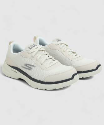 Skechers GO WALK 6 - BOLD KNIGHT Running Shoes For Men(White , 10)