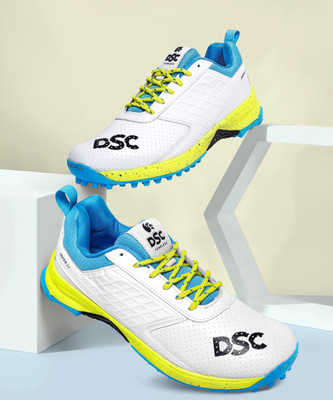DSC Jaffa 22 Cricket Shoes, Size: 11UK/12US/45EU, Non-Slip Sole Cricket Shoes For Men(Yellow , 11)