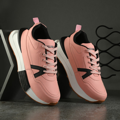 KILLER Lightweight Comfort Trendy Premium Stylish Running Shoes For Women(Pink , 4)