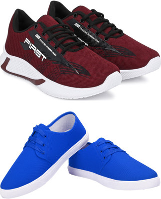 Free Kicks Running Shoes For Men(Multicolor , 10)