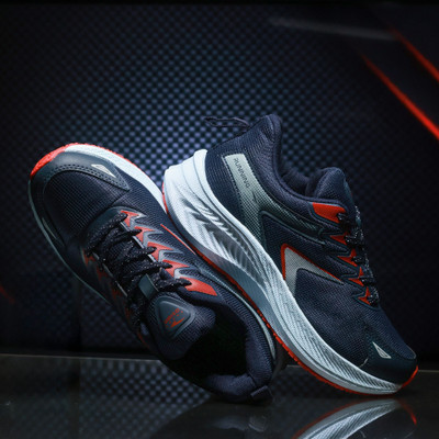 asian Boss-26 Men's Running Shoes | Comfortable & Stylish Sports Shoe with Strong Grip Training & Gym Shoes For Men(Navy, Red , 6)