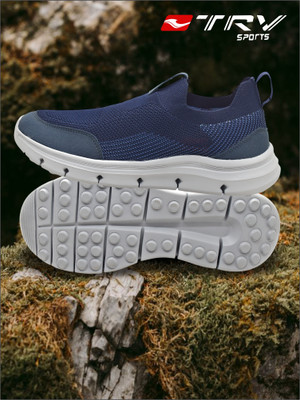 TRV Running Walking Sport Shoes For Men Running Shoes For Men(Blue , 7)