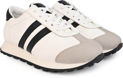 Roadster Casual Sneakers For Men(Black, White , 4)