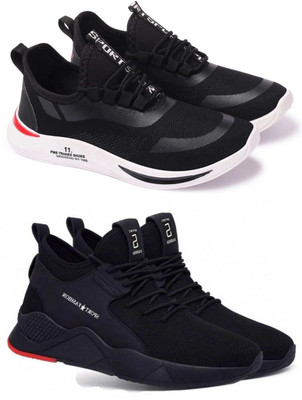HOTSTYLE 2 Pair Combo Stylish & Trendy Sneakers For Men(Multicolor , 7)