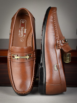 action DRIVE 102 Trendy Comfortable Stylish Casual Slip On Loafers Loafers For Men(Tan , 10)