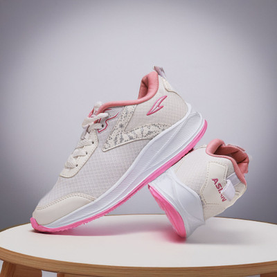 asian Mercury-21 Women’s Sneakers | Comfortable Shoes for Running & Daily Wear Running Shoes For Women(White, Pink , 4)