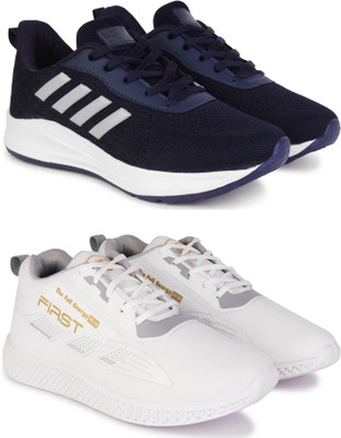 New Oranie Stylish Casual Shoes for Men Casuals For Men(White, Navy , 9)