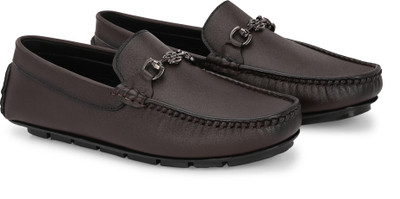 Emon Men’s Loafers | Comfortable Daily Wear Slip-On Shoes Loafers For Men(Brown , 9)
