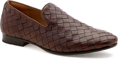 RUOSH The Cusko Tan Men Woven Occasion slip-on Ruosh Slip On For Men(Tan , 9)