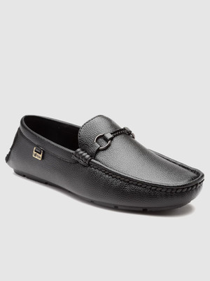 action DRIVE 163 Trendy Comfortable Stylish Casual Slip On Loafers Loafers For Men(Black , 7)